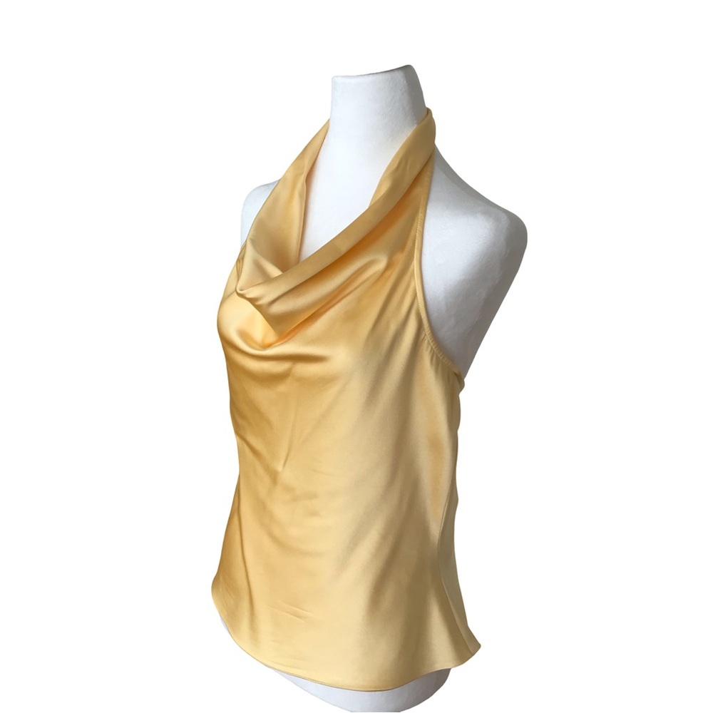 St. John silk cowl neck halter top/ backless cami, size 8 - Picture 7 of 14